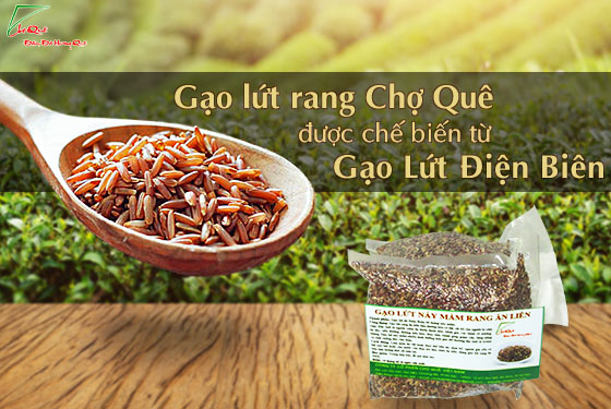 gạo lứt rang ăn liền 